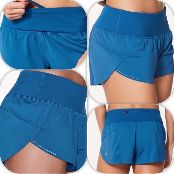 lululemon athletica Pants - NWT WHIRLPOOL BLUE LULULEMON CHASE ME SHORT - - 10